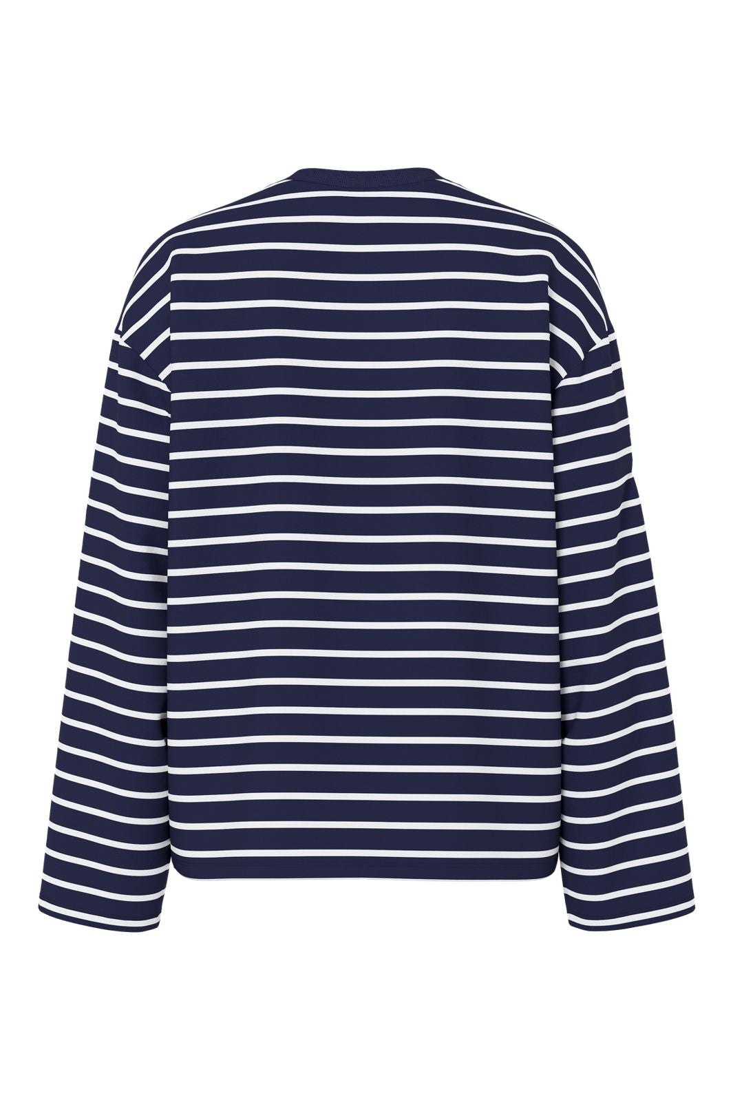 Pieces - Pcsadie Ls Emb Tee - 5130940 Maritime Blue Patches