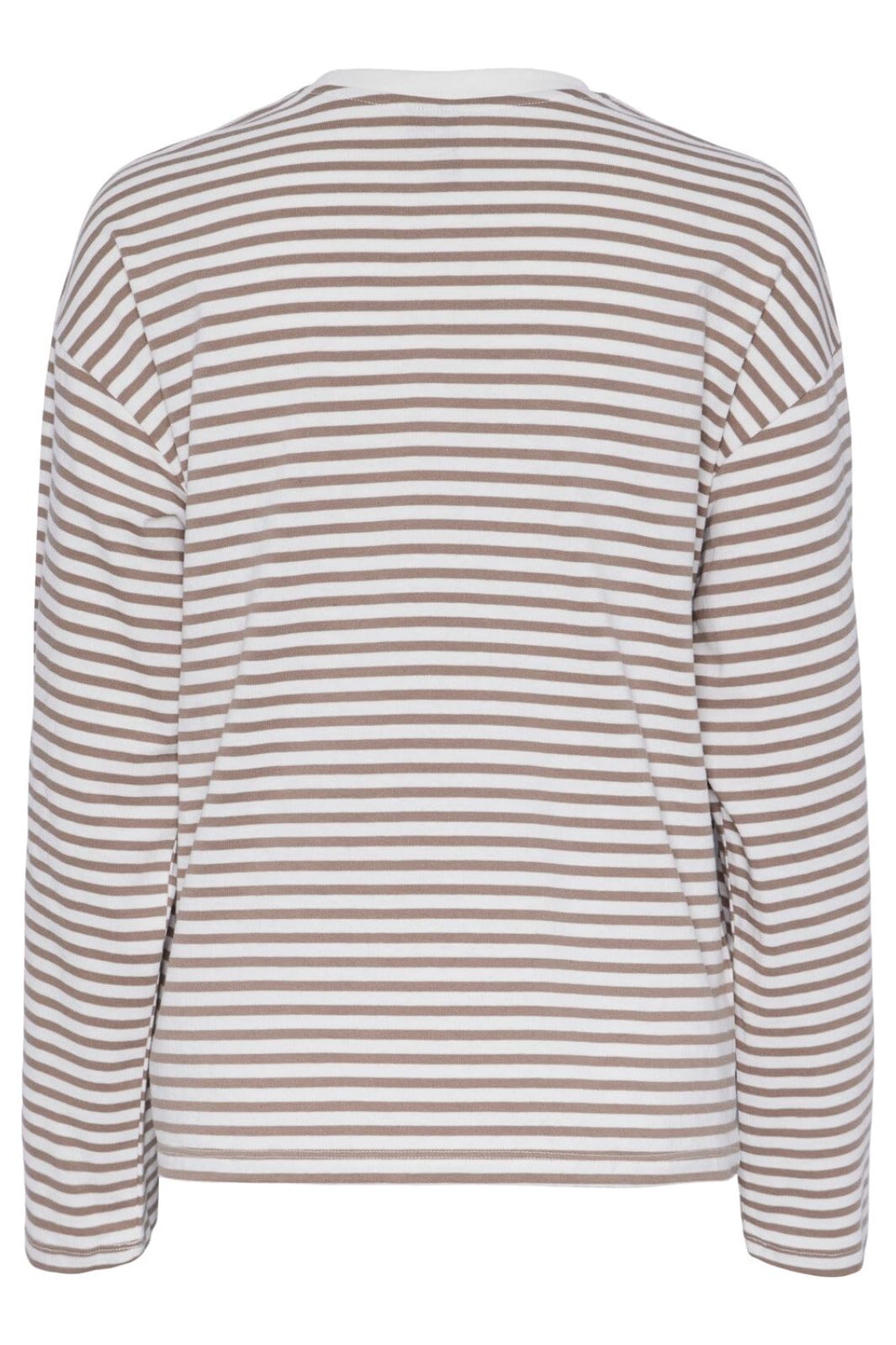 Pieces - Pcsadie Ls Top - 4402429 Cloud Dancer Fossil Bluser 