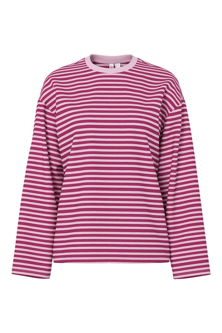 Pieces - Pcsadie Ls Top - 5102348 Roseate Spoonbill Raspberry Radiance