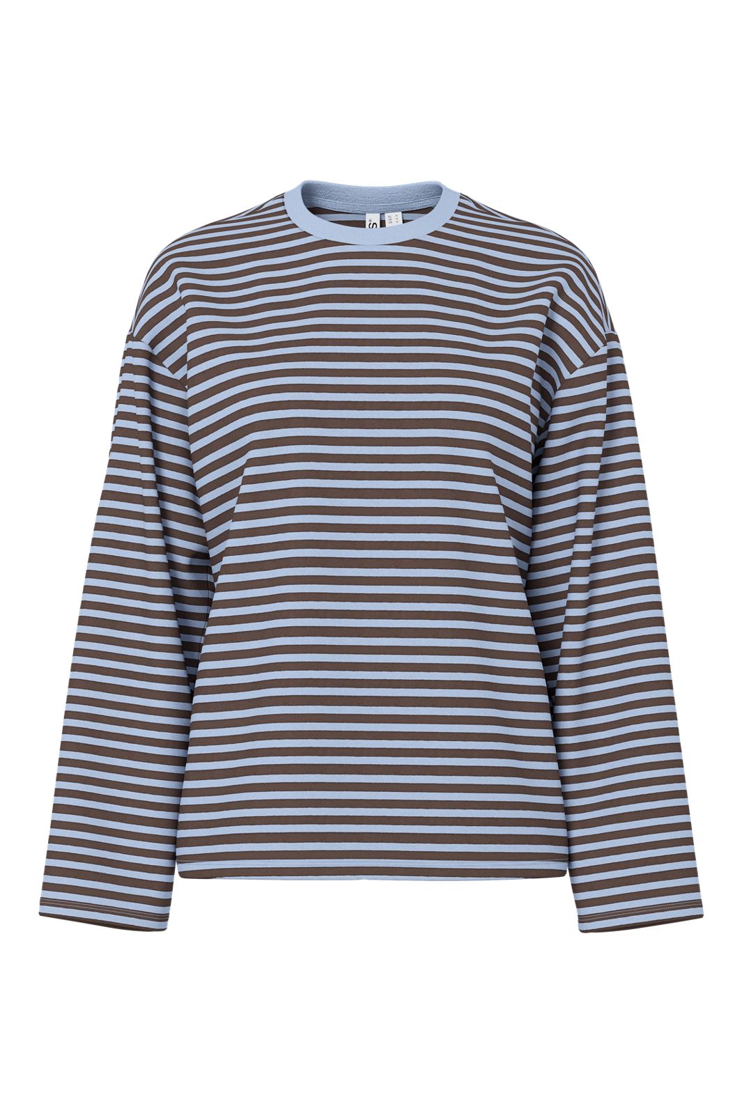 Pieces - Pcsadie Ls Top - 5102354 Cashmere Blue Hot Fudge