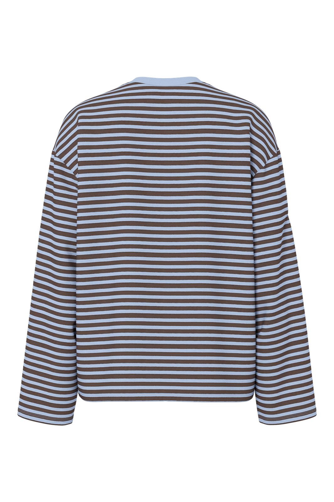 Pieces - Pcsadie Ls Top - 5102354 Cashmere Blue Hot Fudge
