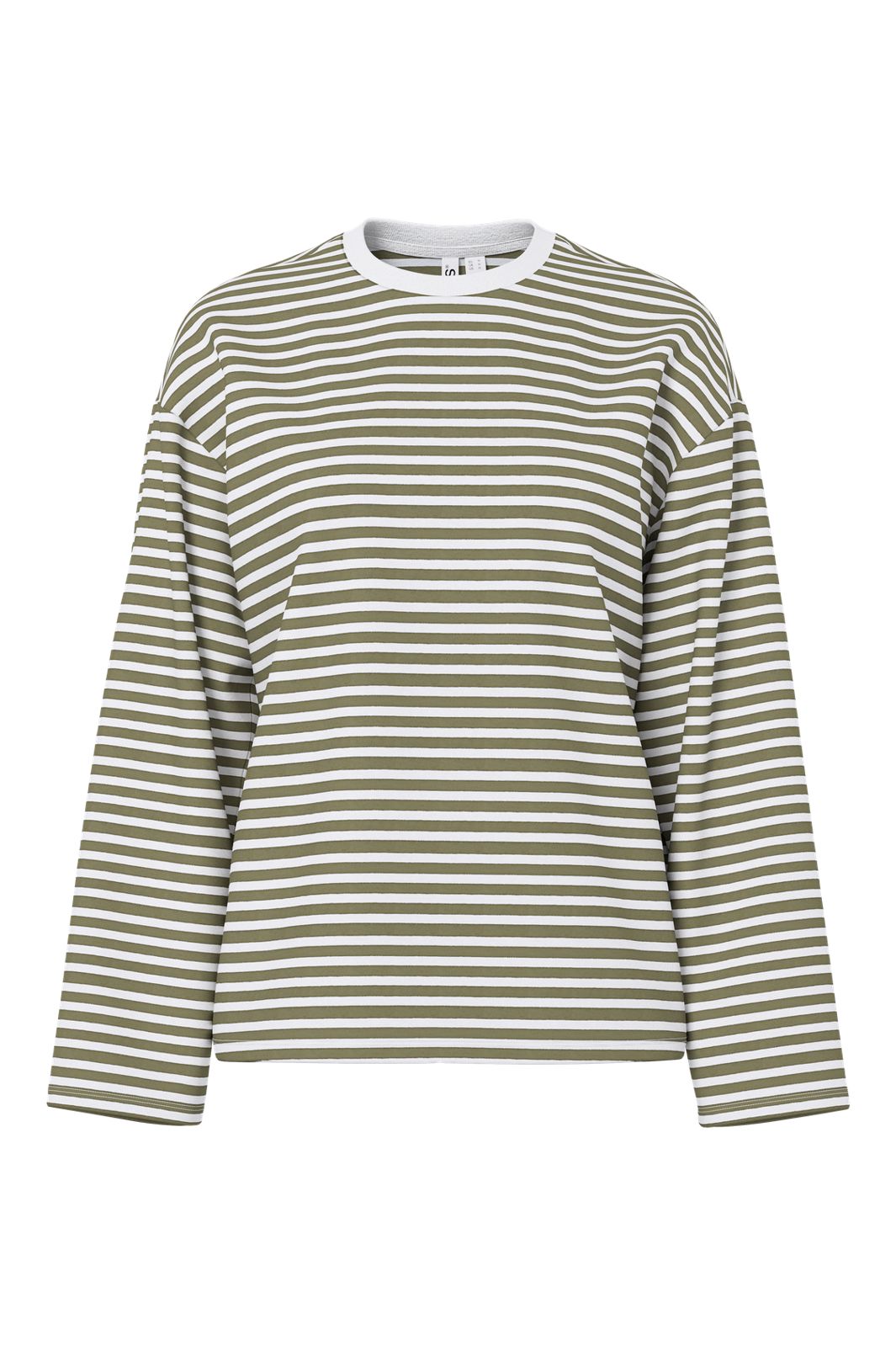 Pieces - Pcsadie Ls Top - 5162820 Bright White Burnt Olive