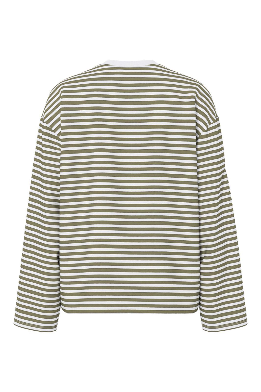 Pieces - Pcsadie Ls Top - 5162820 Bright White Burnt Olive