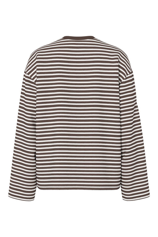 Pieces - Pcsadie Ls Top - 5294472 Hot Fudge Coconut Milk