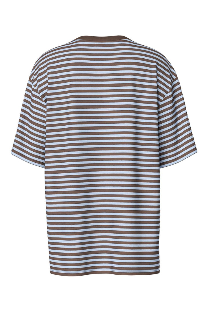 Pieces - Pcsadie Ss T-Shirt - 5185440 Hot Fudge Cashmere Blue