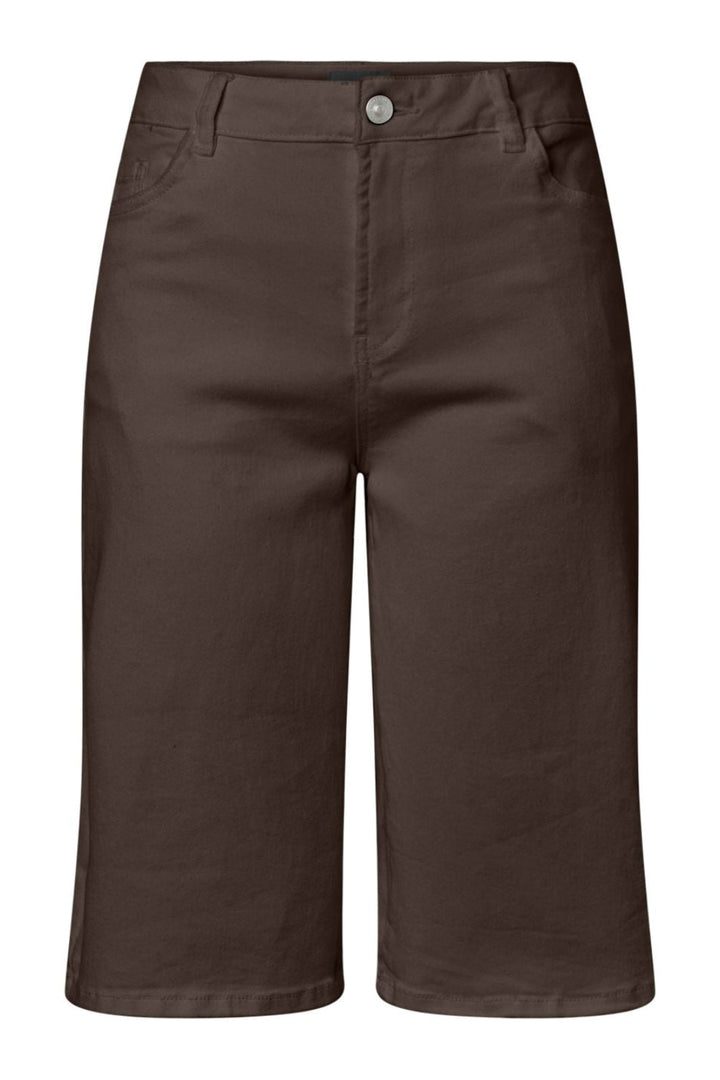 Pieces - Pcsalume Wide Shorts - 5135755 Hot Fudge