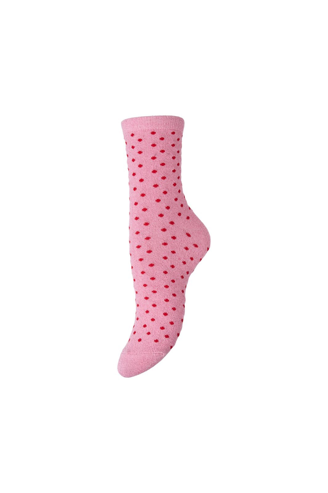 Pieces - Pcsebby Glitter Long Pattern - 5050881 Sea Pink Small Dots In Adrenakine Rush