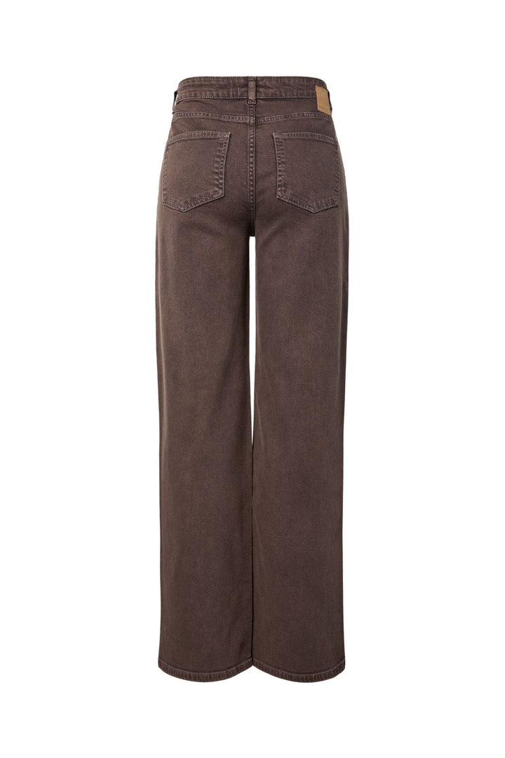 Pieces - Pcsilke Wide Colored Jeans - 5044574 Hot Fudge