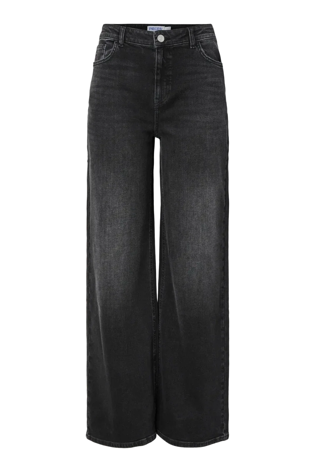Pieces - Pcsilke Wide Jeans Bl - 4864053 Black Denim Jeans 