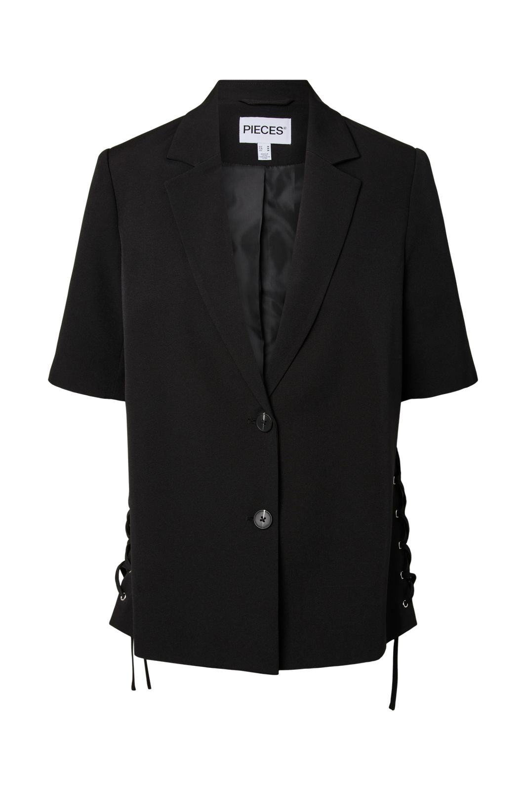 Pieces - Pctempre Ss Tie Detail Blazer - 5118587 Black