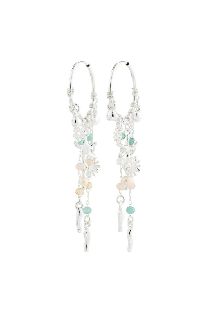 Pilgrim - Prism Hoop Earrings Silver-plated 132626023 - Silver Plated