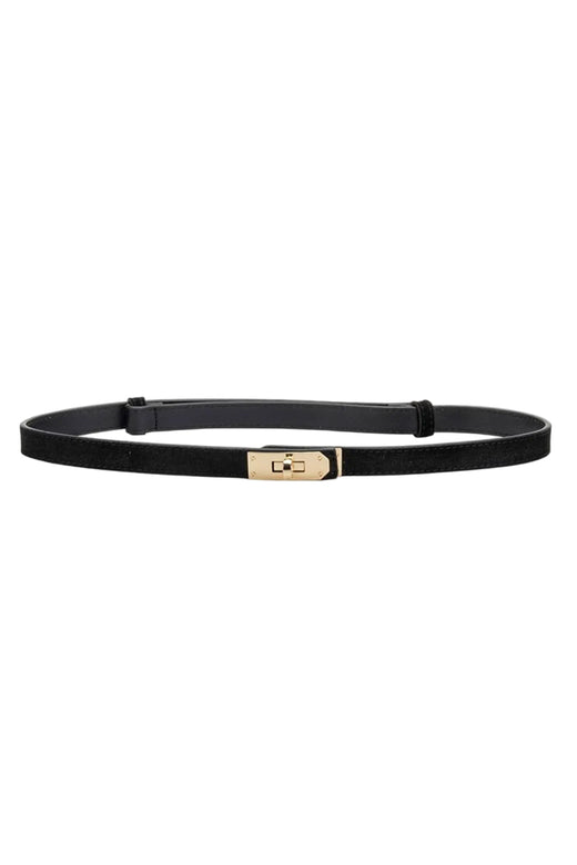 Plissé Copenhagen - River Suede Belt 70-820-669 - Black