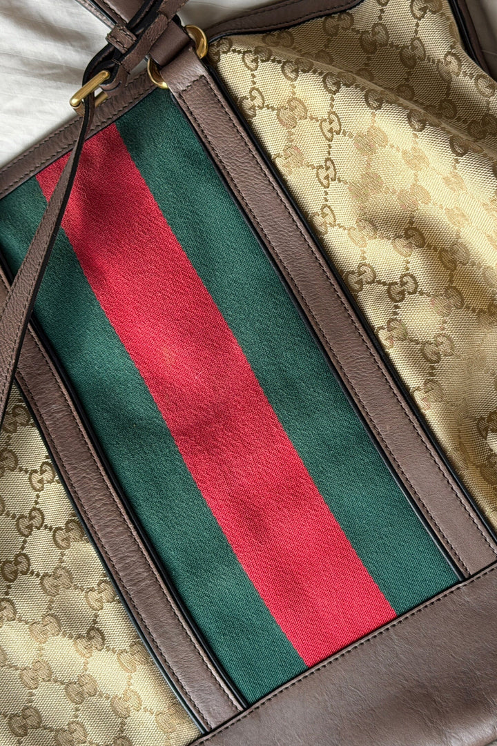 Preloved Vintageline x Molly&My - Gucci Shopper – Stof & Kalveskind - Logo Tasker 