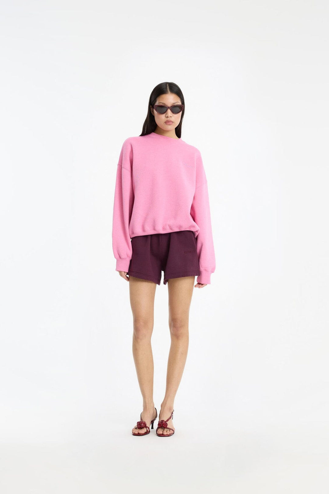 Rotate - Classic Sweat Shorts 1163772694 - 2694 Winetasting Shorts 
