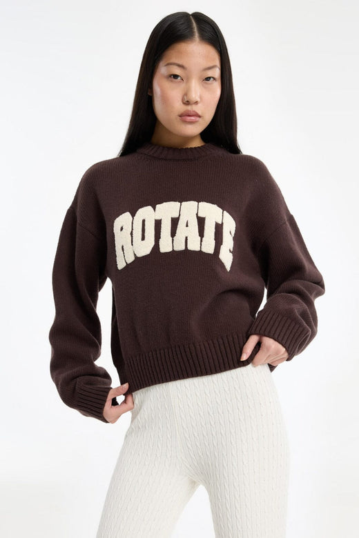 Rotate - Crewneck Sweater 1165123088 - 3088 Molé Comb. Strikbluser 