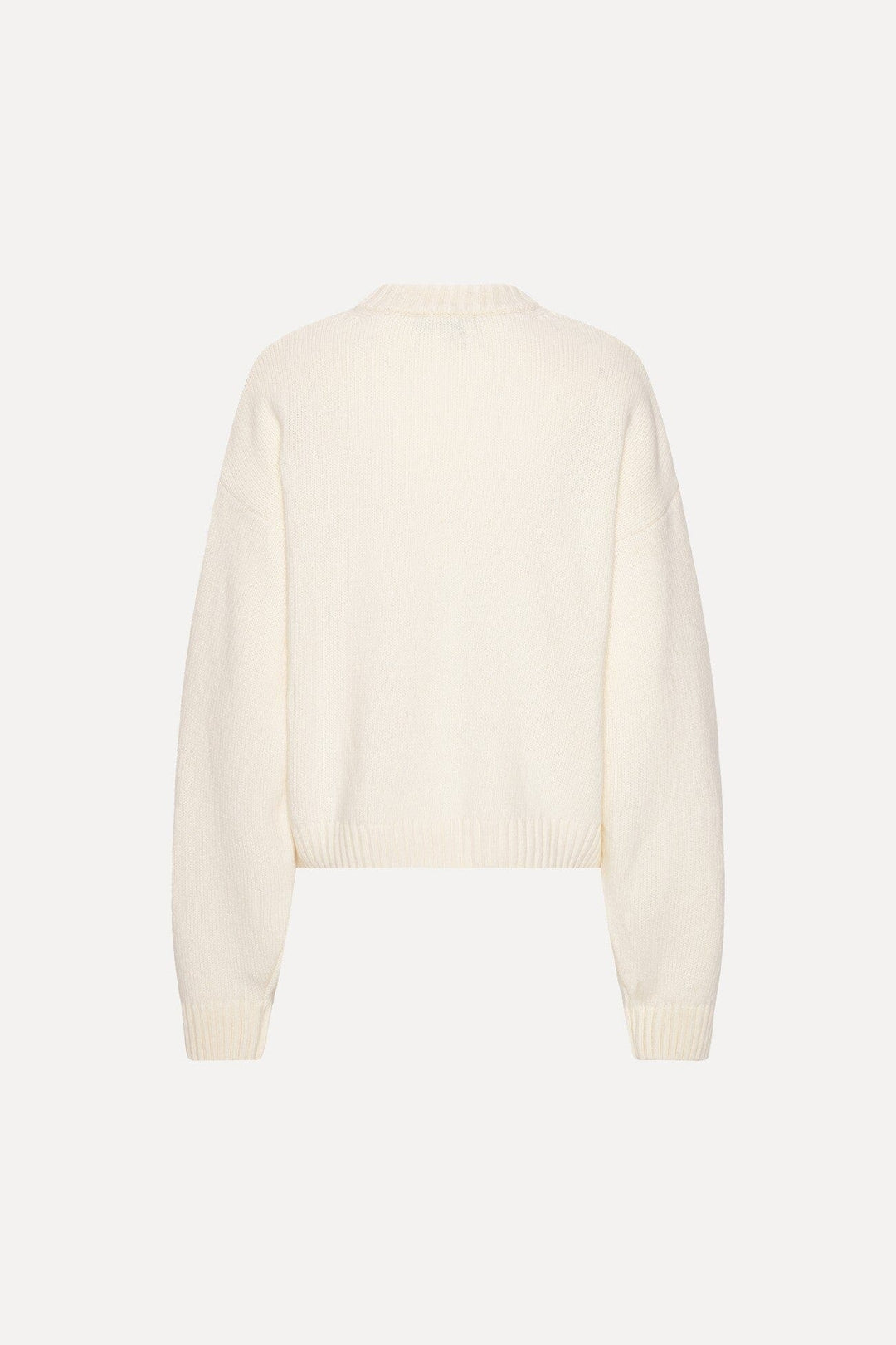 Rotate - Crewneck Sweater 116512857 - 857 Egret Strikbluser 