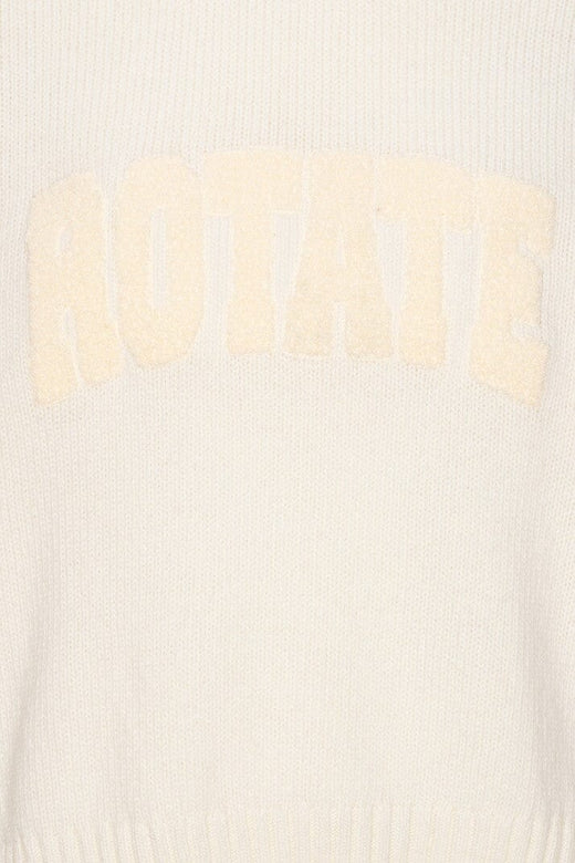 Rotate - Crewneck Sweater 116512857 - 857 Egret Strikbluser 
