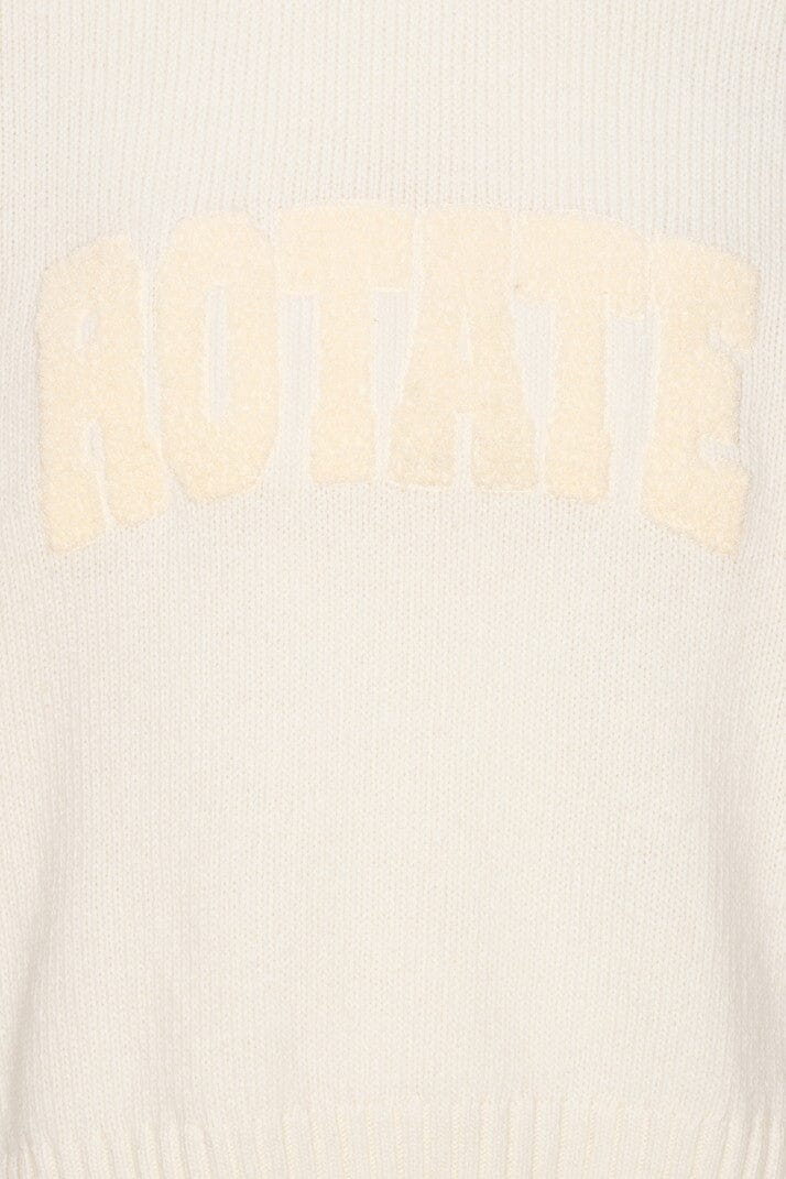 Rotate - Crewneck Sweater 116512857 - 857 Egret Strikbluser 