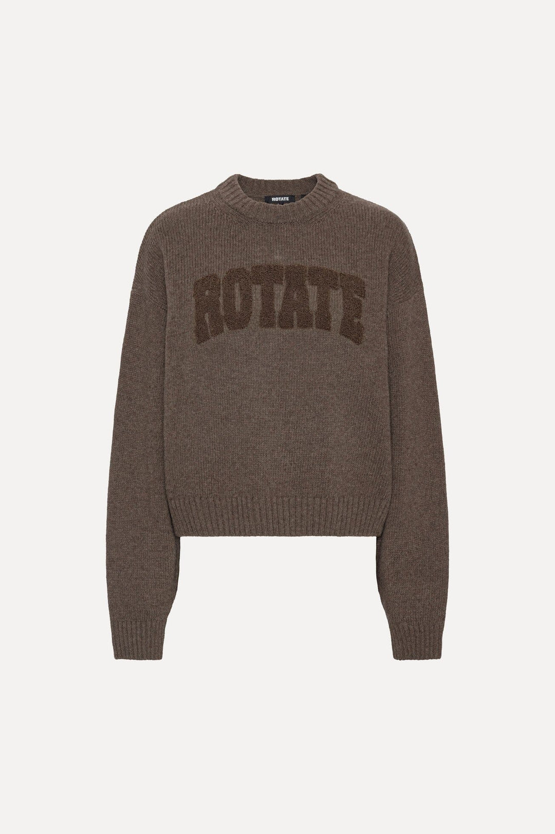 Rotate - Crewneck Sweater 116928614 - 614 Cocoa Brown Strikbluser 