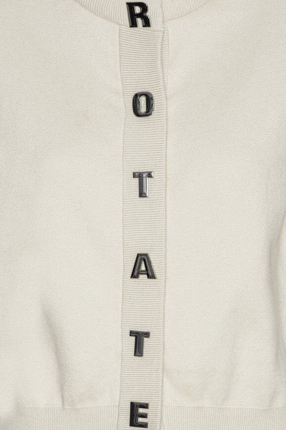 Rotate - Firm Knit Ss Cardigan 1161862690 - 2690 Wind Chime Grey Cardigans 