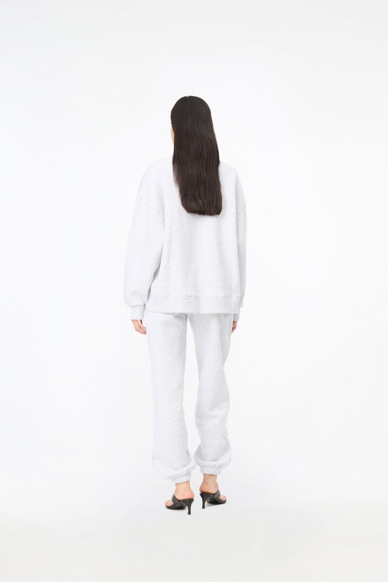 Rotate - Heavy Sweat Crewneck 1163701472 - 1472 Light Grey Melange Sweatshirts 