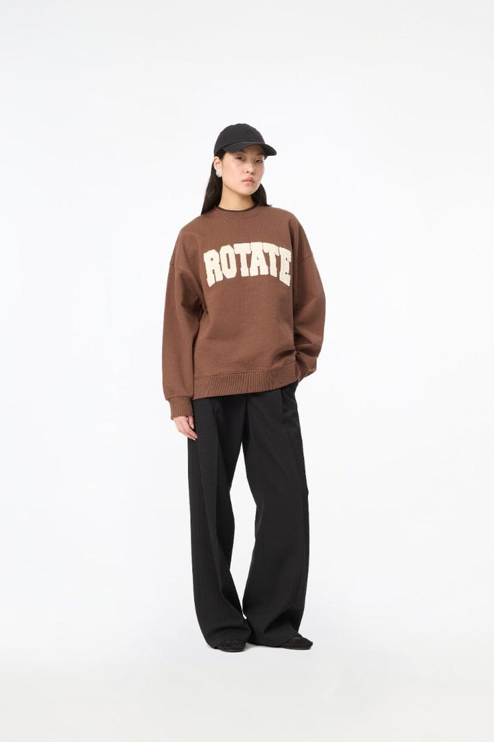 Rotate - Heavy Sweat Crewneck 116370559 - 559 Chestnut Sweatshirts 