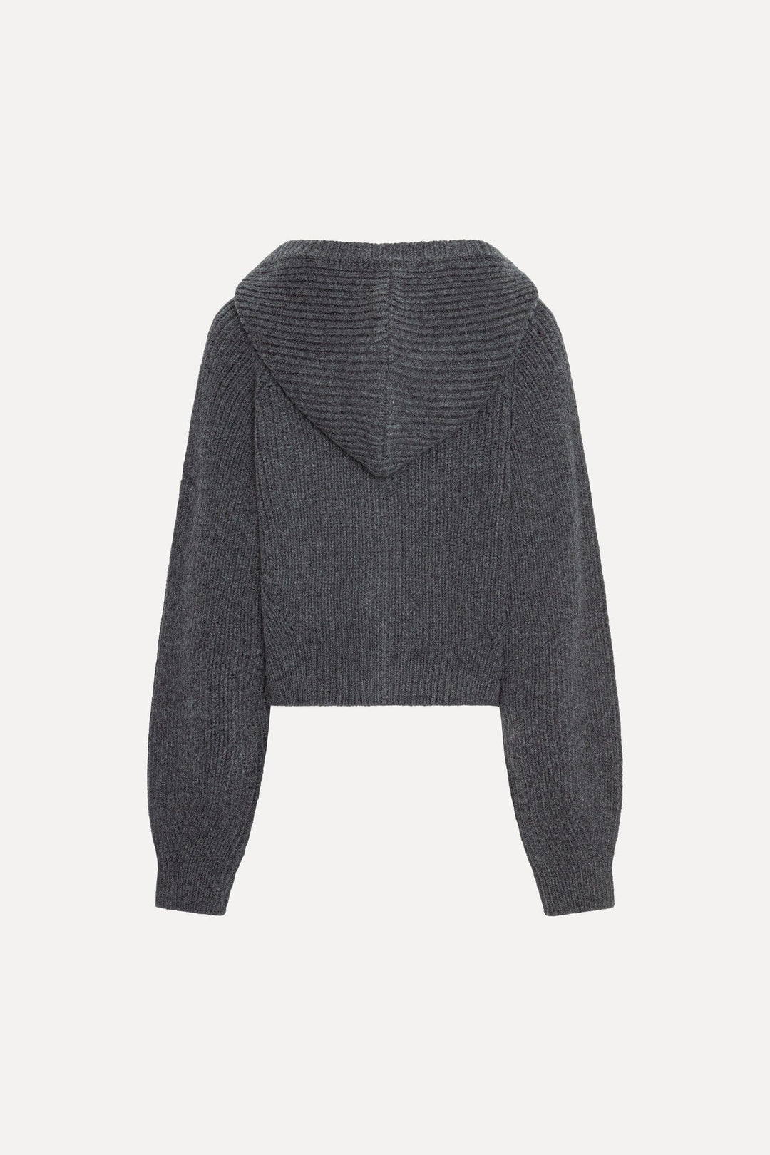 Rotate - Knit Boxy Hoodie 1167001205 - 1205 Gray Pinstripe Strikbluser 