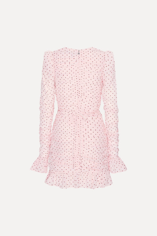 Rotate - Mini Ruched Dress 1163483110 - 3110 Barely Pink Comb. Kjoler 