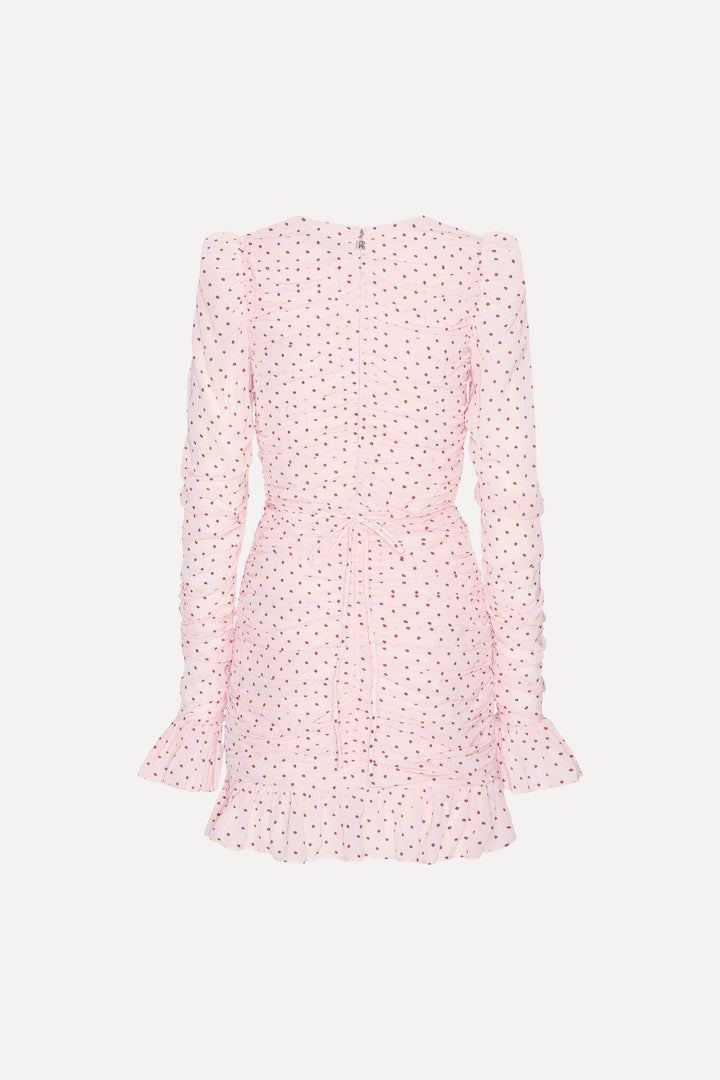 Rotate - Mini Ruched Dress 1163483110 - 3110 Barely Pink Comb. Kjoler 