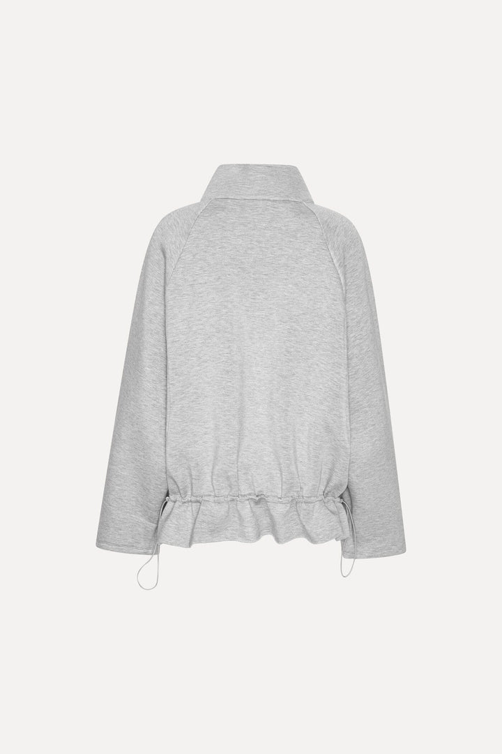Rotate - Scuba Half Zip Jacket 1162411472 - 1472 Light Grey Melange Sweatshirts 