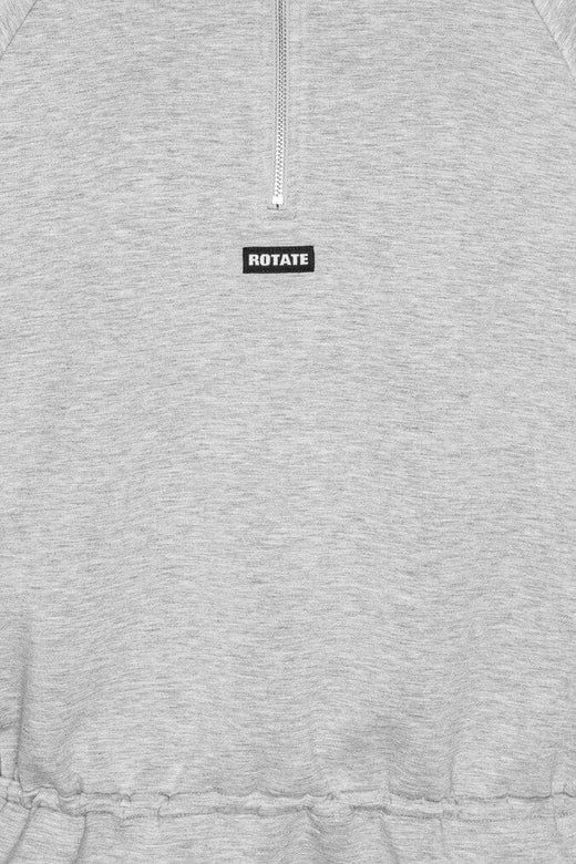 Rotate - Scuba Half Zip Jacket 1162411472 - 1472 Light Grey Melange Sweatshirts 