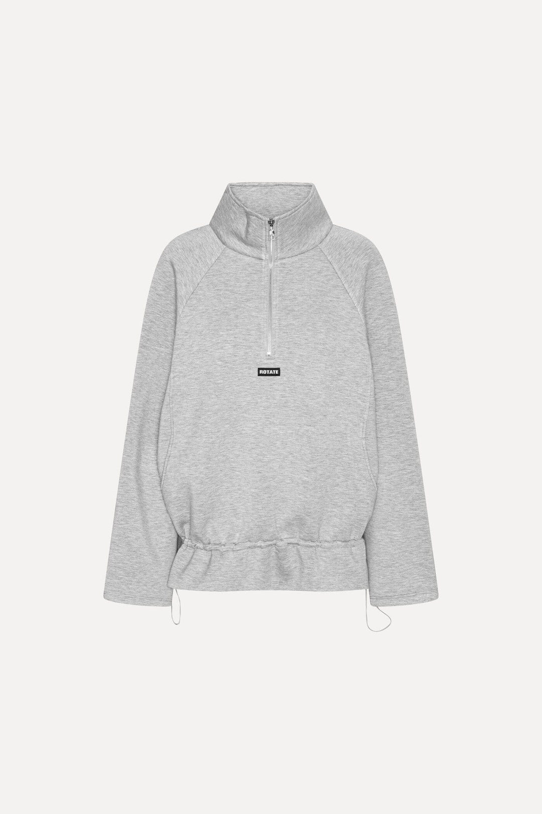 Rotate - Scuba Half Zip Jacket 1162411472 - 1472 Light Grey Melange Sweatshirts 