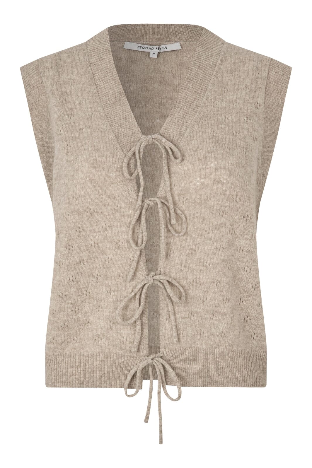 Second Female - Amala Knit Vest 60847 - 1047 Plaza Taupe Veste 