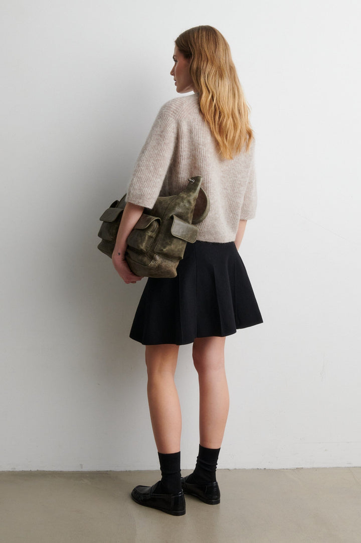 Second Female - Andrea Knit Rib Cardigan 58367 - 0511 Light Beige Melange Cardigans 