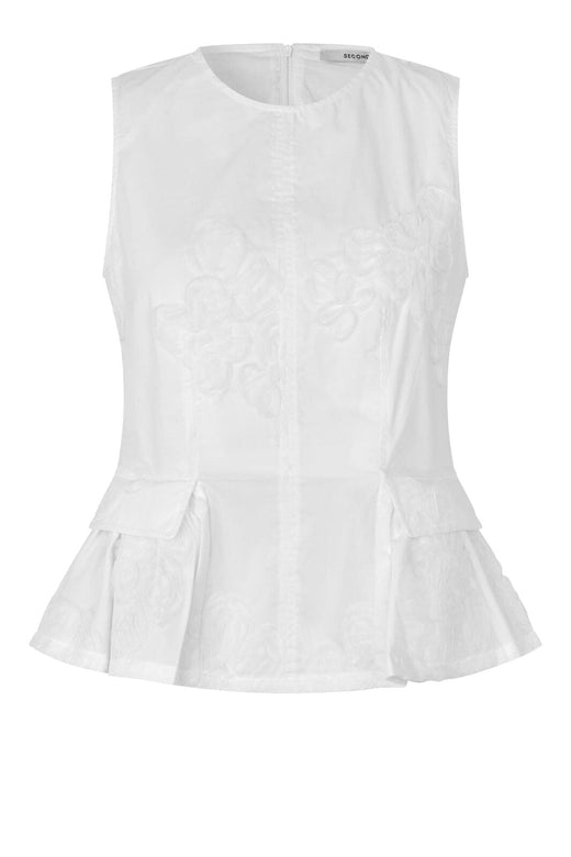 Second Female - Ashley Top 60827 - 1001 White Toppe 