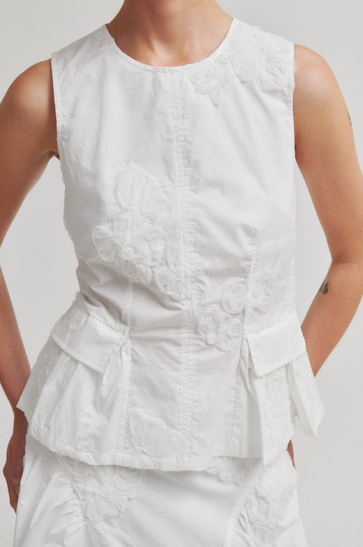 Second Female - Ashley Top 60827 - 1001 White Toppe 