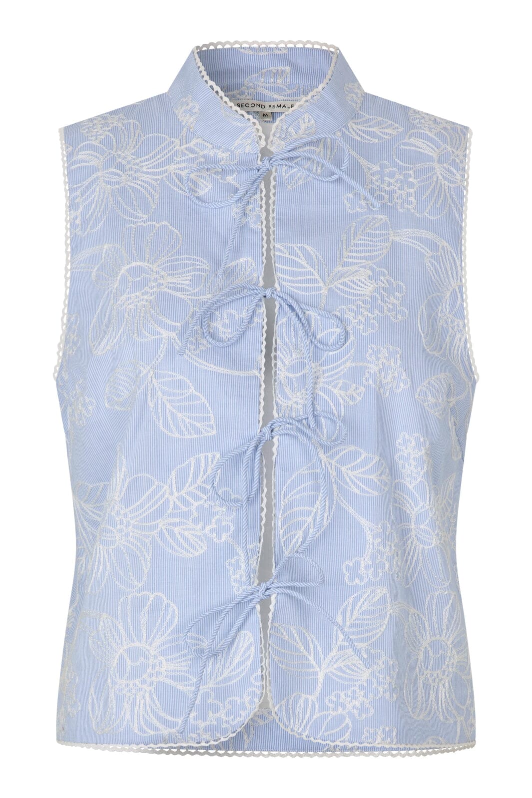 Second Female - Aubrey Top 60812 - 5117 Cashmere Blue Veste 