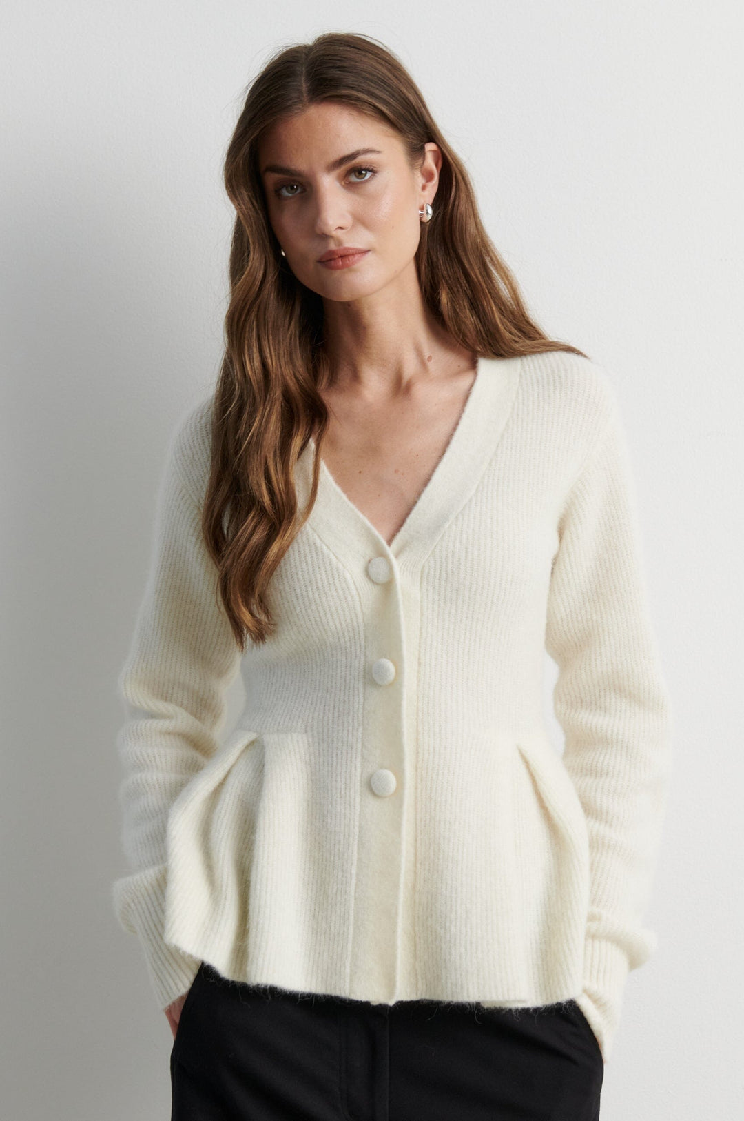 Second Female - Faira Knit Cardigan 61296 - 1051 Birch Cardigans 