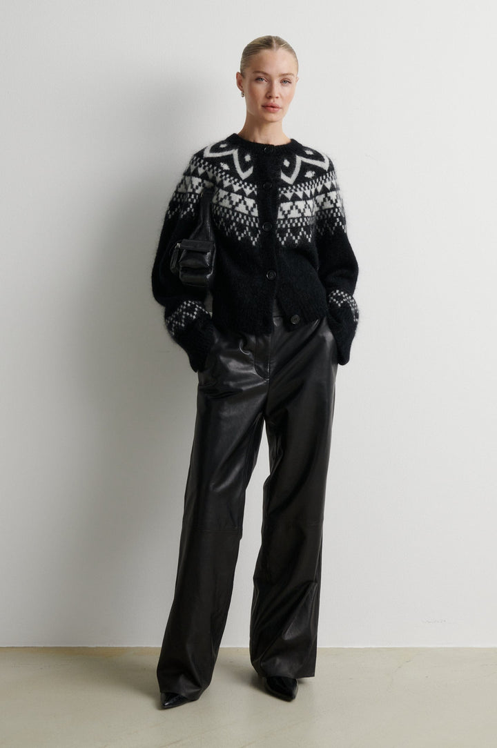 Second Female - Kalia Knit Cardigan 61252 - 8001 Black Cardigans 
