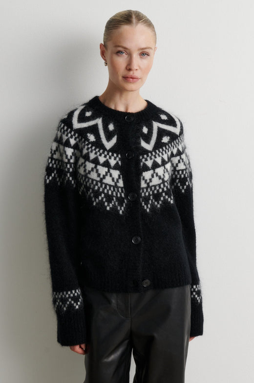 Second Female - Kalia Knit Cardigan 61252 - 8001 Black Cardigans 
