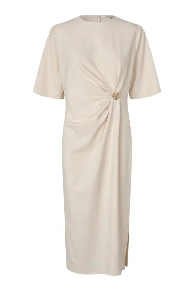 Second Female - Liana Dress 60498 - 0512 Soft Beige Kjoler 