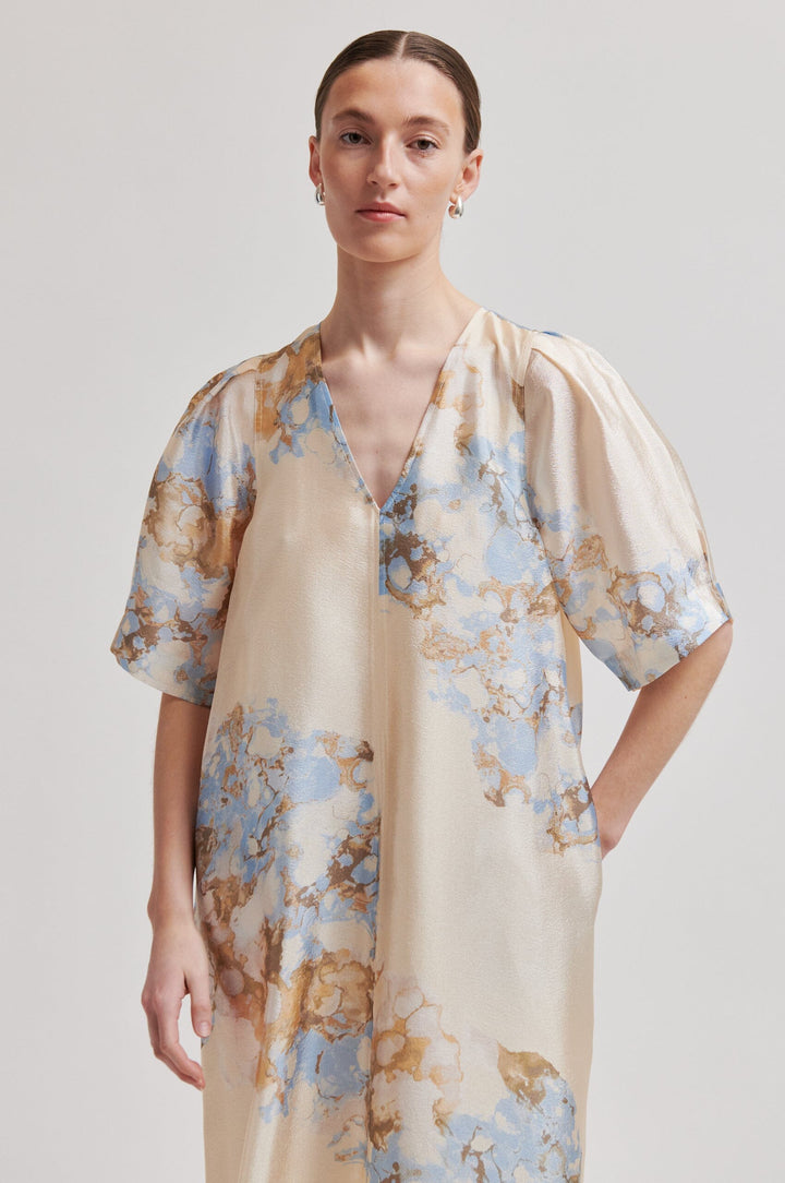 Second Female - Lugana Maxi Dress 59702 - 5126 Windsurfer Kjoler 