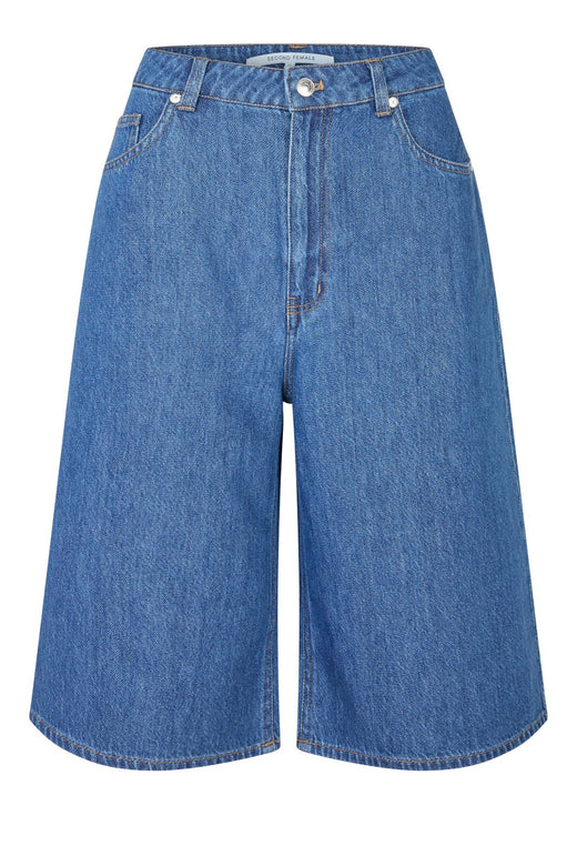Second Female - Lukana Denim Shorts 60430 - 5997 Blue denim Shorts 