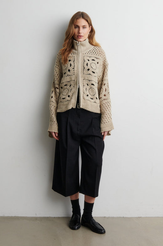 Second Female - Sella Cropped Trousers 60942 - 8001 Black 