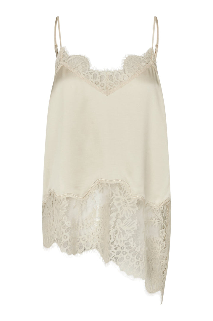 Second Female - Wilina Strap Top 60866 - 2063 Alabaster Gleam Toppe 