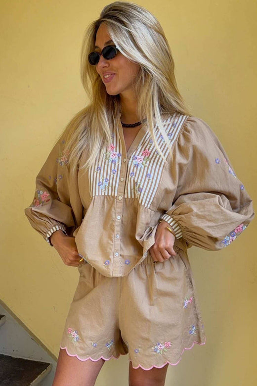Sissel Edelbo - Bellisima Top SE 1896 - Light Hazel Bluser 
