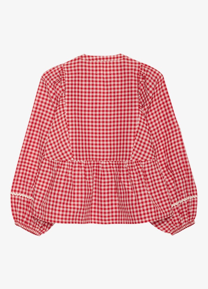 Sissel Edelbo - Bobbie Top SE 1804 - Red Checks Toppe 
