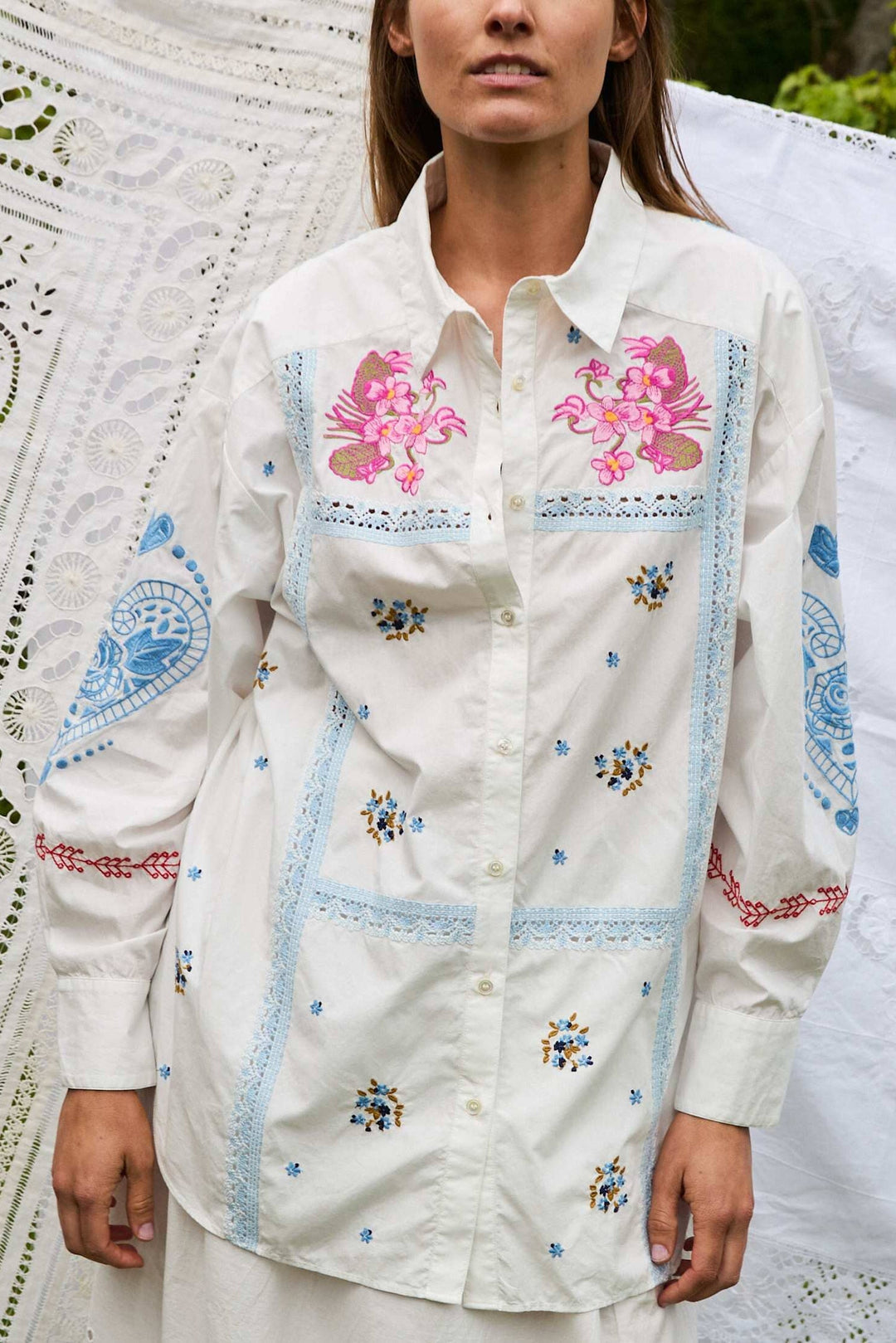 Sissel Edelbo - Camma Shirt SE 1761 - Snow White Skjorter 