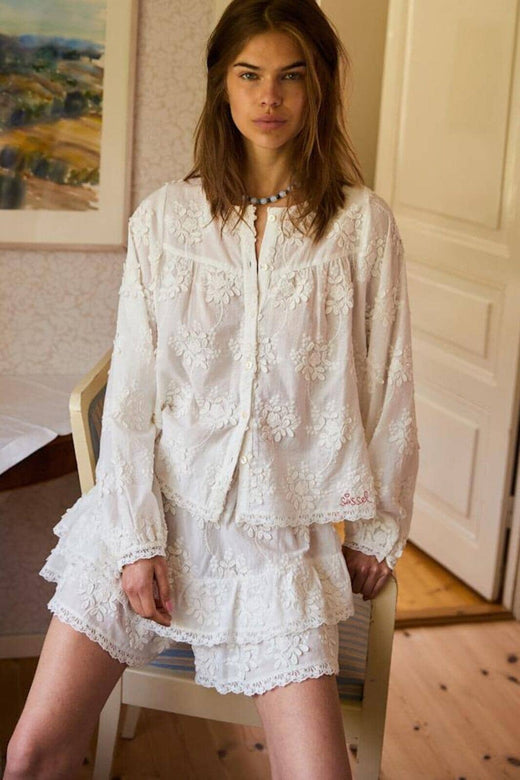Sissel Edelbo - Delphine Top SE 1808 - Off White Toppe 
