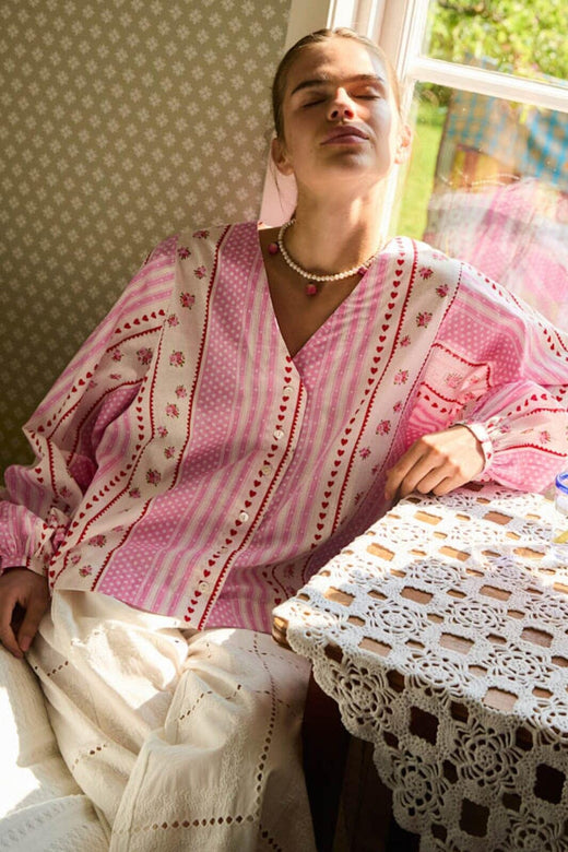 Sissel Edelbo - Ea Shirt SE 1809 - Rose Bluser 